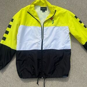 Samii Ryan Yellow and Black windbreaker